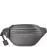  Bologna leer Fanny pack met dubbele rits, crossbody, leer, 25 cm variant grey