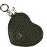  Ciondollini tasbedeltje van leer, 11,5 cm variant dark olive