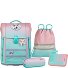 Perfecto Schooltas set 5-delig variant Gradient Strawberry