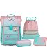  Perfecto Schooltas set 5-delig variant Gradient Strawberry