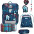  Neo LED Schooltas set 8-delig variant White Unicorn