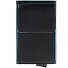  Blauw Vierkant Creditcardetui Leer 6 cm variant black