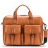  Memphis Koffer Leer 39 cm Laptop compartiment variant cognac