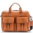  Memphis Koffer Leer 39 cm Laptop compartiment variant cognac