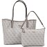  Victtoria Shopper Tas 33 cm variant dark taupe logo