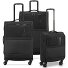  Metropolitan 4 wielen Kofferset 3-delig met uitbreidingsplooi variant black