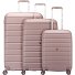  Relife 4 wielen Kofferset 3-delig met uitbreidingsplooi variant pink pastel