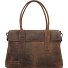  Retro Lamarr Schoudertas Leer 45 cm Laptop compartiment variant dunkelbraun