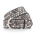  Studded riem leer variant taupe | 90 cm