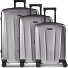  New York 4 wielen Kofferset 3-delig met uitbreidingsplooi variant silver grey