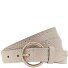  Studded riem leer variant cream | 100 cm
