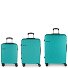  Juego 3 4-wiel kofferset 3st. variant turquesa