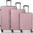  Dallas 3.0 4-wiel kofferset 3-delig met stretch plooi variant old rose