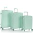  Pastel 4 wielen Kofferset 3-delig met uitbreidingsplooi variant mint