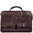  Isaia Aktetas Messenger Leer 43 cm Laptop compartiment variant castagna