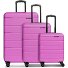  Munich 4.0 4-wiel kofferset, 3-delig met stretchvouw variant pink dull