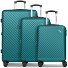 Paradise 2.0 4 wielen Kofferset 3-delig met uitbreidingsplooi variant smaragd green