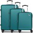  Paradise 2.0 4 wielen Kofferset 3-delig met uitbreidingsplooi variant smaragd green
