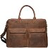  Vintage aktetas Leer 40 cm Laptopcompartiment variant braun