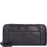  Leren portemonnee 21 cm variant blu indaco