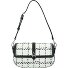 Behind the Seams Schoudertas Leer 26 cm variant black white karl boucle Behind the Seams Schoudertas Leer 26 cm variant black white karl boucle