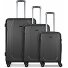  Valencia 4 wielen Kofferset 3-delig variant black