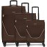 taska 4-wiel kofferset 3-delig met rekbare vouw variant coffee taska 4-wiel kofferset 3-delig met rekbare vouw variant coffee
