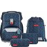  Basis Schooltas set 4-delig variant Set „Blue Lines