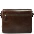  Skagen Aktetas Messenger Leer 38 cm Laptop compartiment variant redbrown