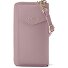  Bologna Leren Zip-Around Portemonnee Mobiel Telefoonhoesje Leer 19 cm variant rose