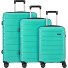  Travel Line 4100 4 wielen Kofferset 3-delig variant petrol