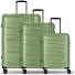  Essentials 10 3-SET 4 wielen Kofferset 3-delig variant green-metallic