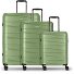  Essentials 10 3-SET 4 wielen Kofferset 3-delig variant green-metallic