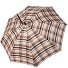  Stalen Burgundy Stick Paraplu 80 cm variant karo beige