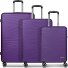  Dallas 3.0 4-wiel kofferset 3-delig met stretch plooi variant purple
