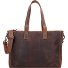  Shopper tas leer 41 cm laptop compartiment variant dunkelbraun