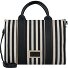 Malie Shopper Tas 38 cm variant stripes black Malie Shopper Tas 38 cm variant stripes black