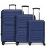 Shine 4 wielen Kofferset 3-delig met uitbreidingsplooi variant navy blue Shine 4 wielen Kofferset 3-delig met uitbreidingsplooi variant navy blue