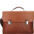 Dallas Koffer Leer 42 cm Laptop compartiment variant braun