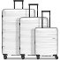  Travel 4-wiel kofferset, 3-delig, met rekbare vouw variant ice white metallic
