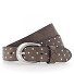 Lilou Studded Riem Leer variant grau taupe | 95 cm Lilou Studded Riem Leer variant grau taupe | 95 cm