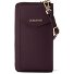  Bologna Leren Zip-Around Portemonnee Mobiel Telefoonhoesje Leer 19 cm variant burgundy