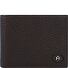  Basics portemonnee leer 12 cm variant ebony