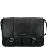  Cesare Aktetas Messenger Leer 38 cm Laptop compartiment variant nero