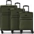  Valencia Soft 4 wielen Kofferset 3-delig met uitbreidingsplooi variant olive