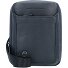  Zwarte vierkante schoudertas leer 17 cm variant nero