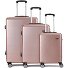  5330 4 wielen Kofferset 3-delig variant rosa