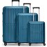  Collectie 01 4-wiel kofferset, 3-delig, met rekbare vouw variant turquoise-metallic