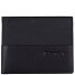  Carbon portemonnee leer 12 cm variant schwarz