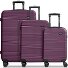  Essentials 16 3-SET 4 wielen Kofferset 3-delig variant burgundy